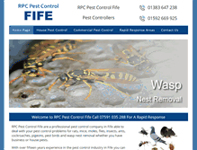 Tablet Screenshot of pestcontrolfife.com